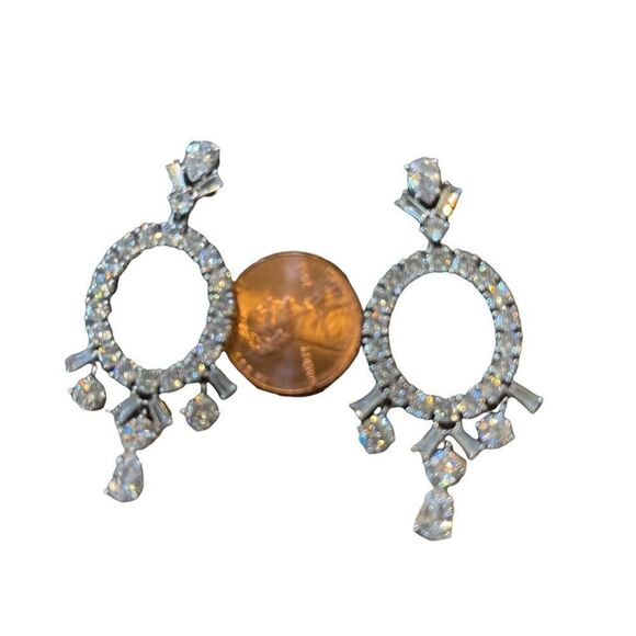 NWT Eliot Danori crystal dangle chandelier earrings - Picture 3 of 4